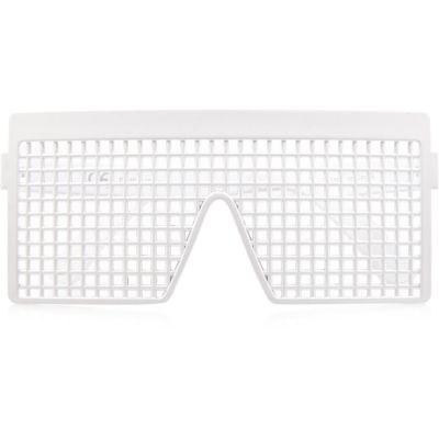 Boys white grid novelty glasses